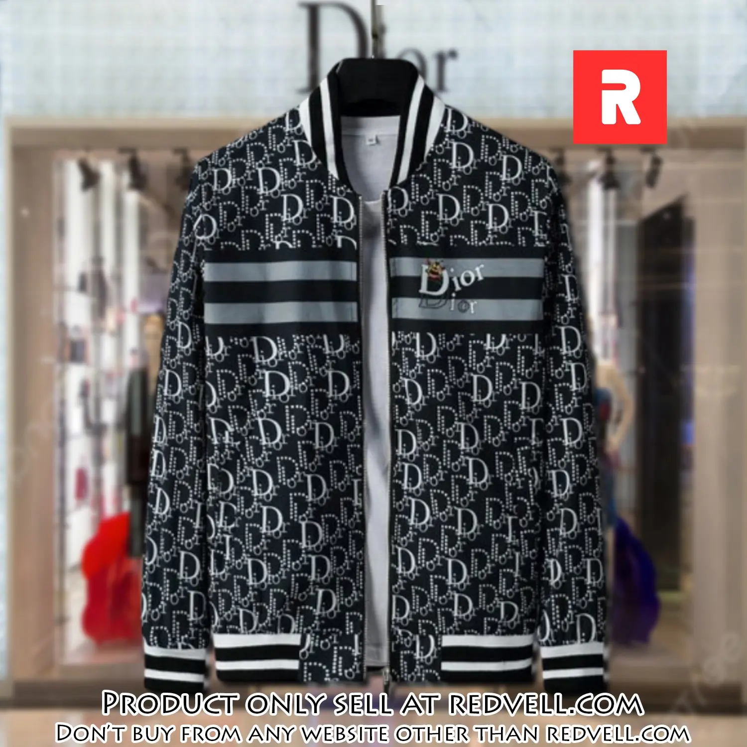 Dior luxury brand varsity zipper jacket vst1031 rv5512683